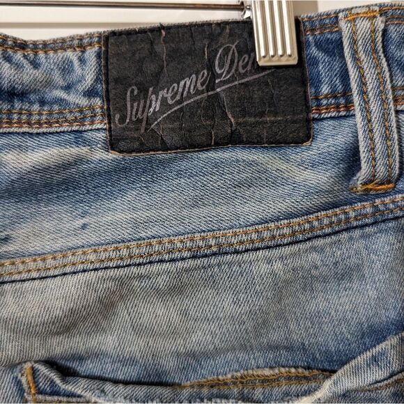 Alcott Supreme Denim 5 Tasche Distressed Men's Jeans Size 50 EU 34 US - Picture 9 of 9